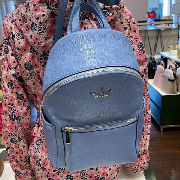 Kate Spade Leila Pebbled Leather Medium Dome Backpack
Dusty Blue - Picture 8 of 16